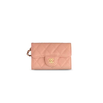 CHANEL CLASSIC FLAP CARD HOLDER ON CHAIN A81081 03 (11*7cm)